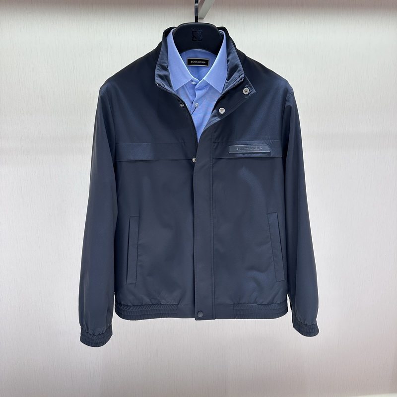博斯绅威bosssunwen秋冬男士立领夹克外套123114060480专柜3380