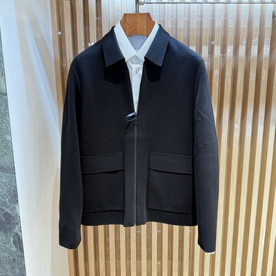 卡尔丹顿25秋冬商务行政翻领针织夹克外套LFBW14311FAB2吊牌3280