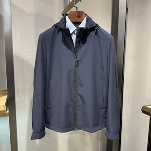 卡尔丹顿男装 2024秋冬连帽休闲夹克外套AE5W05130LAN5专柜5800