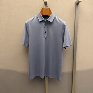 卡尔丹顿春夏款男装商务休闲翻领短袖T恤KGAS30146FAN2吊牌2980