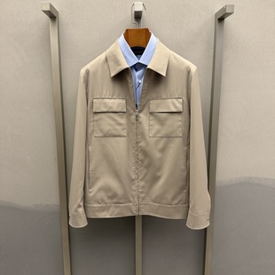 2026卡尔丹顿男装春商务长袖翻领夹克外套KGAS15108FAC5吊牌3980