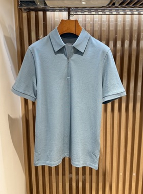 卡尔丹顿春夏商务绵羊毛亲肤短袖POLO衫T恤KEAS30116FAD3吊牌3680