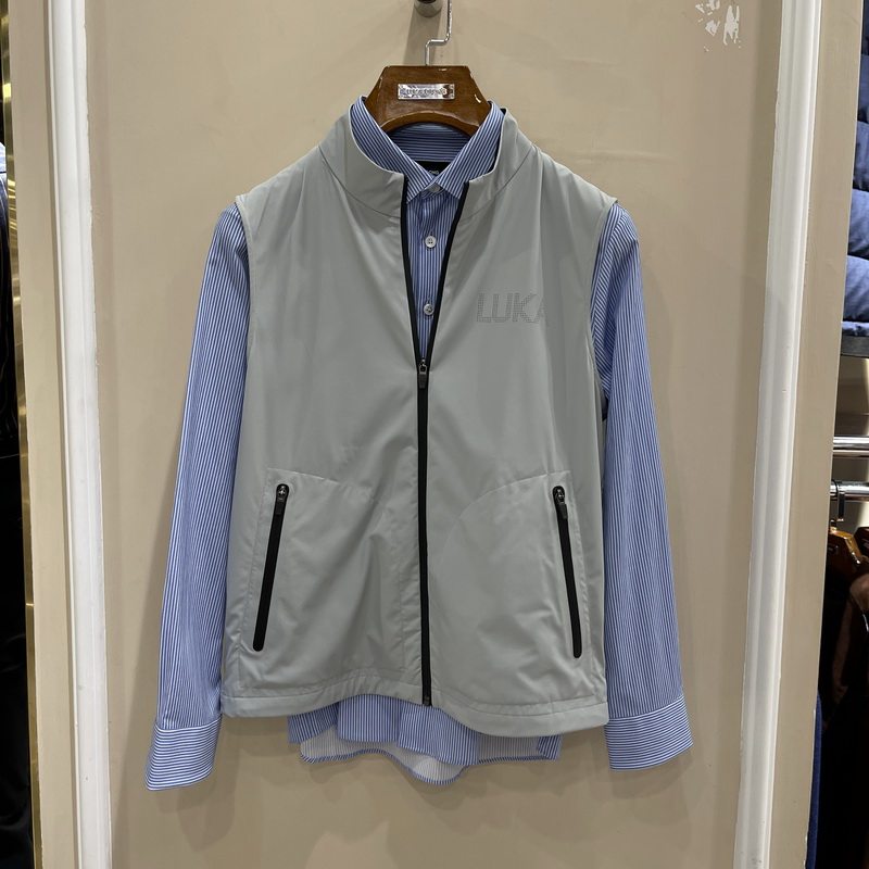 路卡迪龙男装秋冬款立领商务休闲马甲背心152201001专柜2980