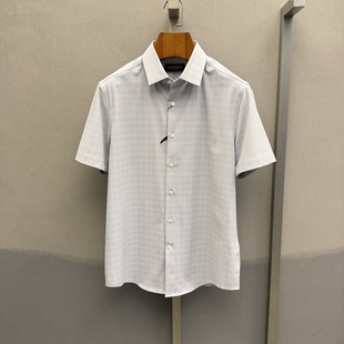 卡尔丹顿男装春夏款商务休闲短袖衬衫衬衣KGAS43006CAG3吊牌1380