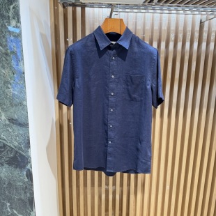 衬衫 商务亚麻透气短袖 LGBS13000PAN7吊牌2480 春夏款 卡尔丹顿男装