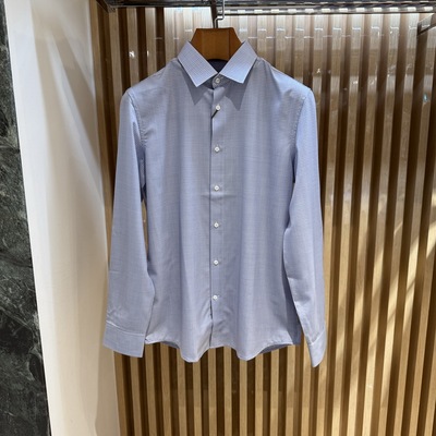 卡尔丹顿男装秋冬款商务绵羊毛长袖衬衫衬衣KBAW23531吊牌2380