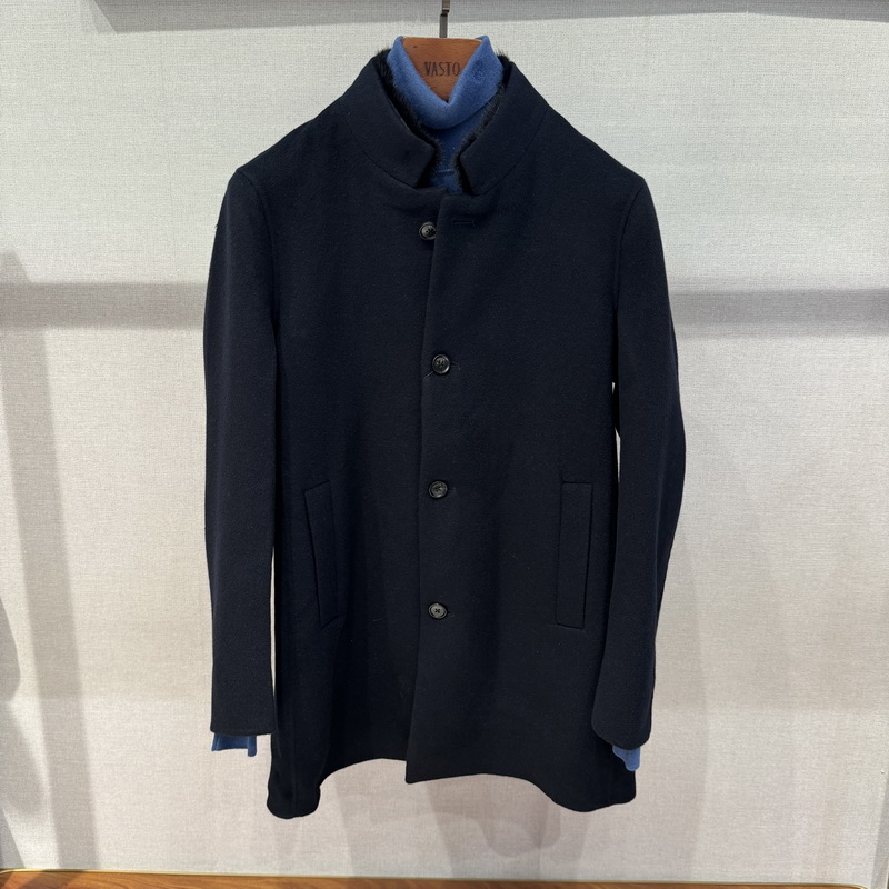 华斯度VASTO秋冬款水貂毛立领羊绒大衣外套92C101086专柜16890