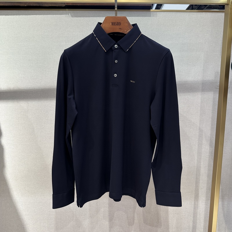 华斯度VASTO男装秋冬款翻领商务休闲长袖T恤22Y052086专柜1986