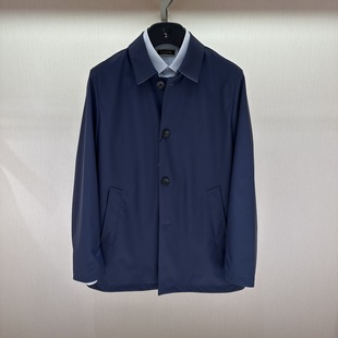 博斯绅威男装 翻领风衣外套121124518270吊牌3980 商务休闲中长款