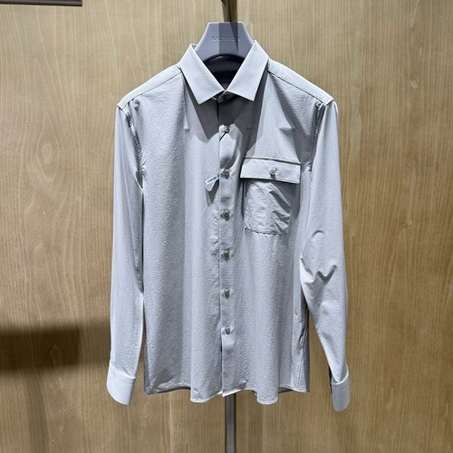 卡尔丹顿男装正品25春夏商务休闲长袖衬衫KFCS13603PHG1吊牌1680