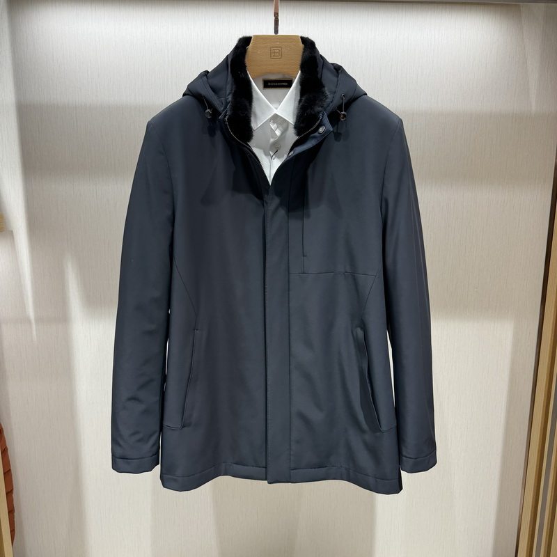 BOSSsunwen博斯绅威23秋冬连帽加棉尼克服134427421470吊牌16800