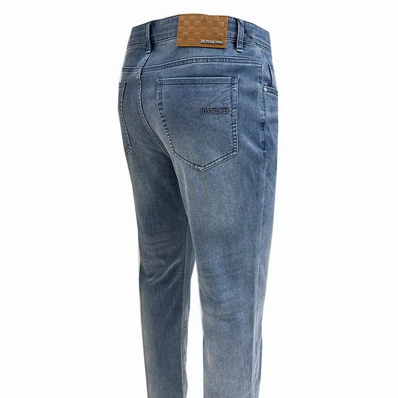 博斯绅威BOSSsunwen2025春夏休闲直筒牛仔裤151118145980吊牌1680