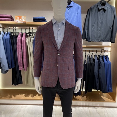 博斯绅威BOSSsunwen秋冬商务休闲羊毛单西西服外套111223112960专