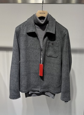 Hechter/丹尼爱特秋冬款商务休翻领夹克外套HJ12003吊牌4990HD