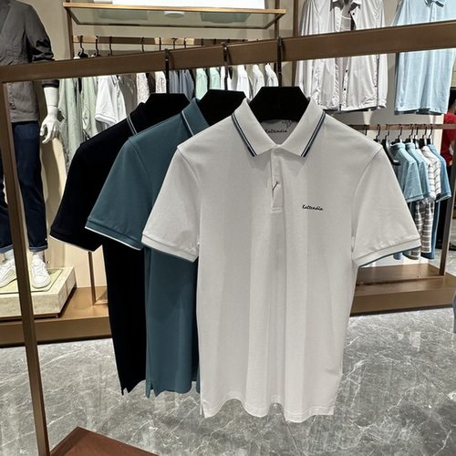 卡尔丹顿23年春夏款商务翻领短袖T恤polo衫AD5S00111吊牌2380