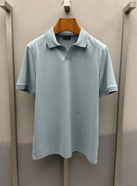 卡尔丹顿春夏款商务桑蚕丝亲肤POLO衫T恤KGAS30132FAV3吊牌1980