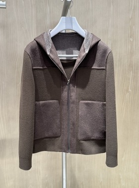 卡尔丹顿秋冬款连帽商务休闲羊毛夹克外套KDBW45110FAC4专柜5800