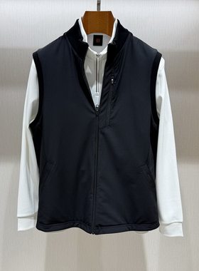 BOSSSUNWEN博斯绅威2025秋冬双面穿立领针织马甲外套153223056470