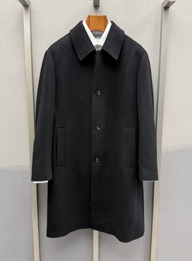 2025新款卡尔丹顿专柜秋冬季正品男士羊毛毛呢大衣 KFBW35802FAB1