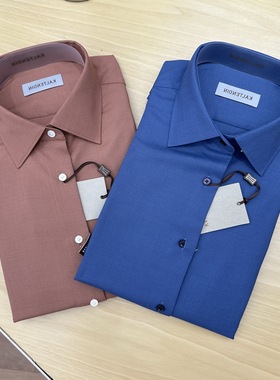 卡尔丹顿秋冬新款2色商务休闲长袖衬衫衬衣KDBW13524PA专柜2380