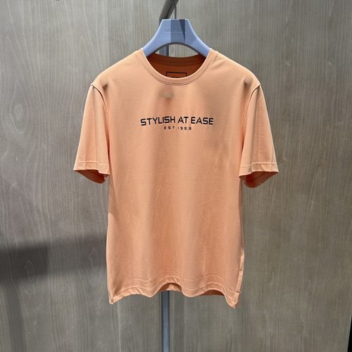 卡尔丹顿男装正品25春夏休闲圆领短袖T恤KFCS30112RBO1吊牌1380