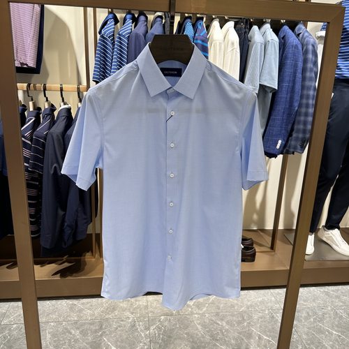 卡尔丹顿2023春夏款商务短袖衬衫衬衣AD5S03001专柜1380