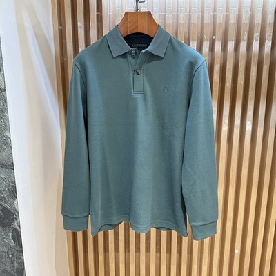 卡尔丹顿男装秋冬商务翻领长袖T恤2色可选KDAW10506专柜正品2380