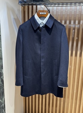 卡尔丹顿男装秋冬商务翻领鹅绒羊毛大衣外套AB5W05810FA专柜10800