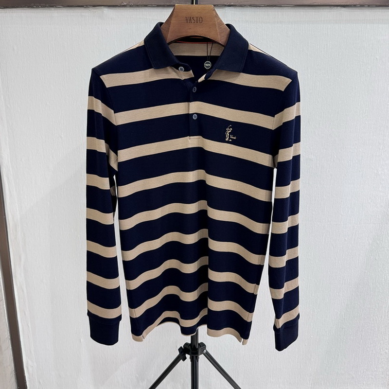 华斯度VASTO男装2024秋冬商务翻领长袖T恤42T052436专柜正品1686