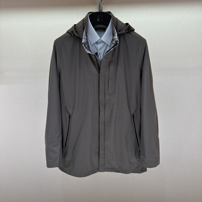 博斯绅威BOSSsunwen秋冬款连帽风衣夹克外套123124655370专柜3980