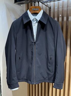 卡尔丹顿皮草秋冬商务翻领尼克服加棉外套KBBW55613FAN6吊牌8800