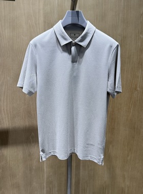 卡尔丹顿男装正品2025春夏商务翻领短袖T恤KFDS30129FBG4吊牌1980