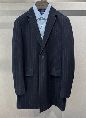 卡尔丹顿男装秋冬商务西装领羊毛针织大衣外套KABW25801专柜680