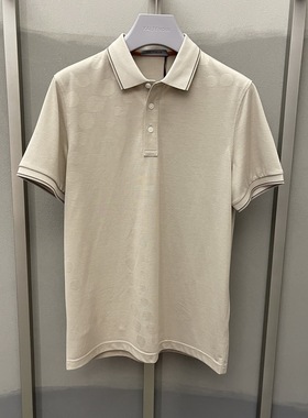 卡尔丹顿男装2022春夏商务都市翻领短袖T恤KCBS20139FAC9吊牌1680