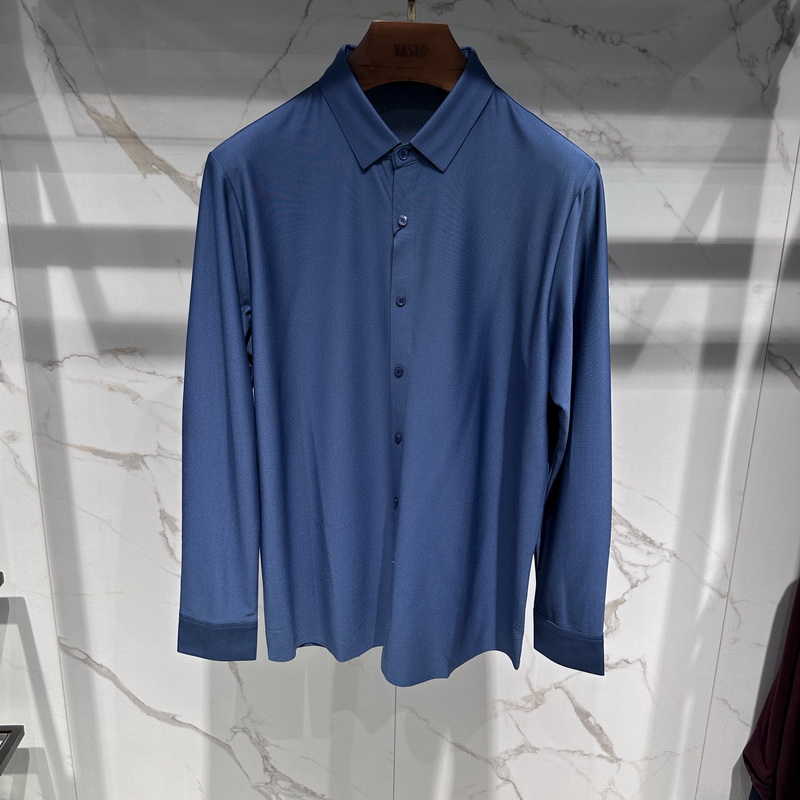 华斯度VASTO男装春夏款桑蚕丝商务休闲长袖衬衫21C042586专柜2389