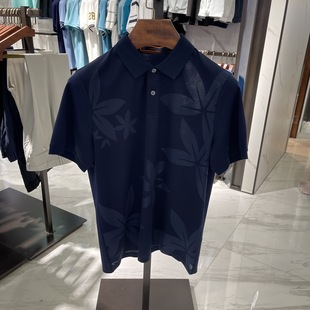 华斯度男装春夏款修身版商务休闲翻领短袖T恤11C051616吊牌1489