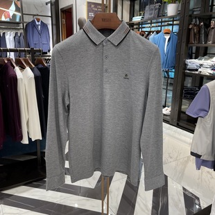 T恤12E052077专柜1986 商务翻领休闲长袖 华斯度VASTO男装 秋冬新款