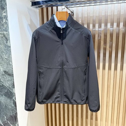 BOSSsunwen男装24秋冬商务休闲立领夹克外套143234014380吊牌3380