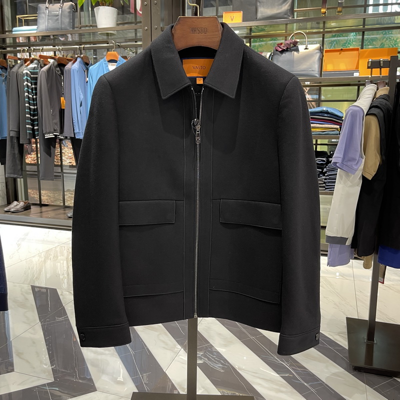 华斯度VASTO男装秋冬新款翻领商务休闲夹克外套22T081301专柜3386