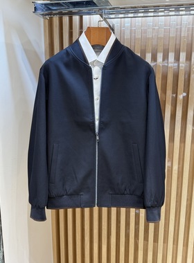 卡尔丹顿男24秋冬商务棒球领休闲夹克外套AE5W05124专柜3680