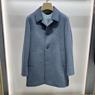 博斯绅威BOSSsunwen23秋冬商务翻领大衣外套134326134770专柜7980