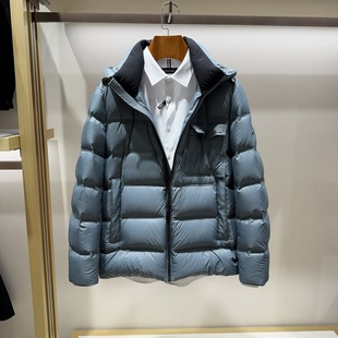 博斯绅威BOSSsunwen秋冬鹅绒连帽羽绒服外套154315521080专柜4980