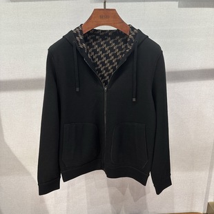 华斯度VASTO男装 绵羊毛连帽针织夹克外套22F191221专柜3685 秋冬款