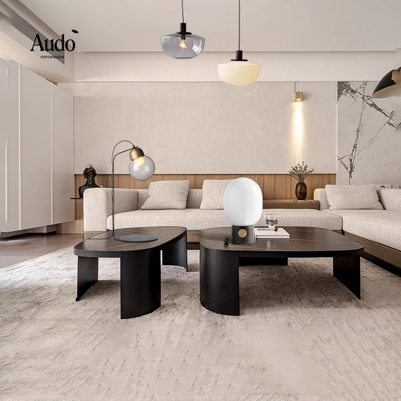 Fine lumens/Audo现代简约卧室客厅创意玻璃吊灯台灯