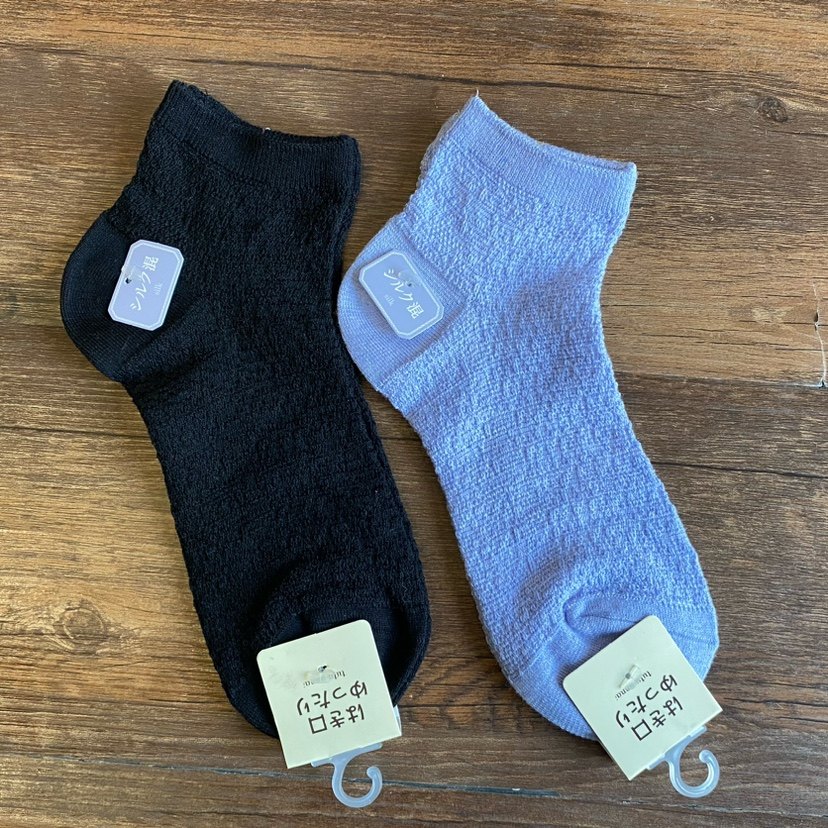 外贸出口女士棉袜春夏款网眼袜子女款短袜