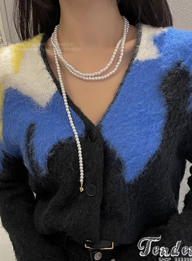 珍珠小香风珍珠串项链