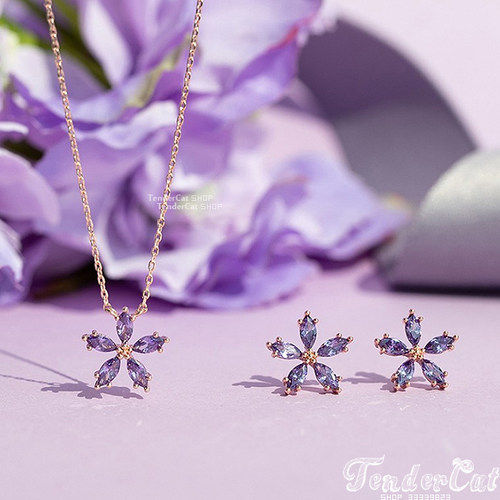 韩国紫水晶项链价格 韩国紫水晶项链图片 星期三