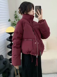 冬装 新款 韩版 大码 棉服女 宽松面包服棉袄加厚棉衣短款 时尚 外套冬季