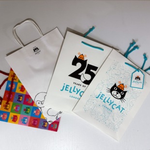 英国 Jellycat品牌纸袋 防尘收纳袋 25周年礼品袋 手提袋 卡片