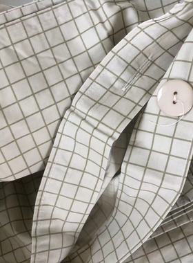 [白色莫奈]清库*出口余单方格高密面料单人双人被套